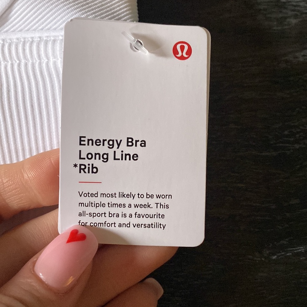Lululemon Energy Bra Long Line Ribbed - Picture 2 of 2